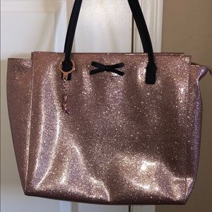Brand new Kate Spade rose gold glitter tote